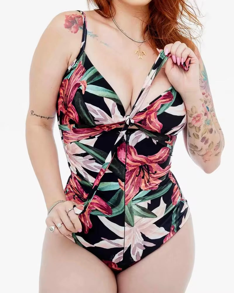 TRAJE DE BAÑO FAJA - FLORAL